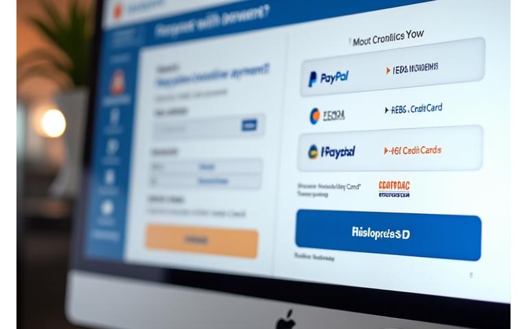 Bildschirmansicht einer modernen, benutzerfreundlichen Online-Spendenplattform mit Zahlungsoptionen.